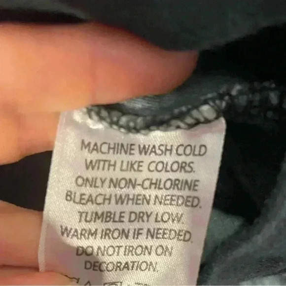 Royce Brand Womens Size Large Blue and White Water Colored Crew Neck Pullover - Picture 6 of 7